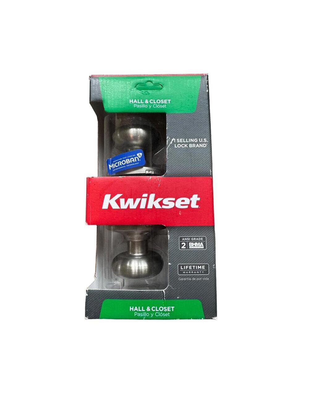 Kwikset | Satin Nickel Hall & Closet Door Knob 97200-789 | NIB | 0994